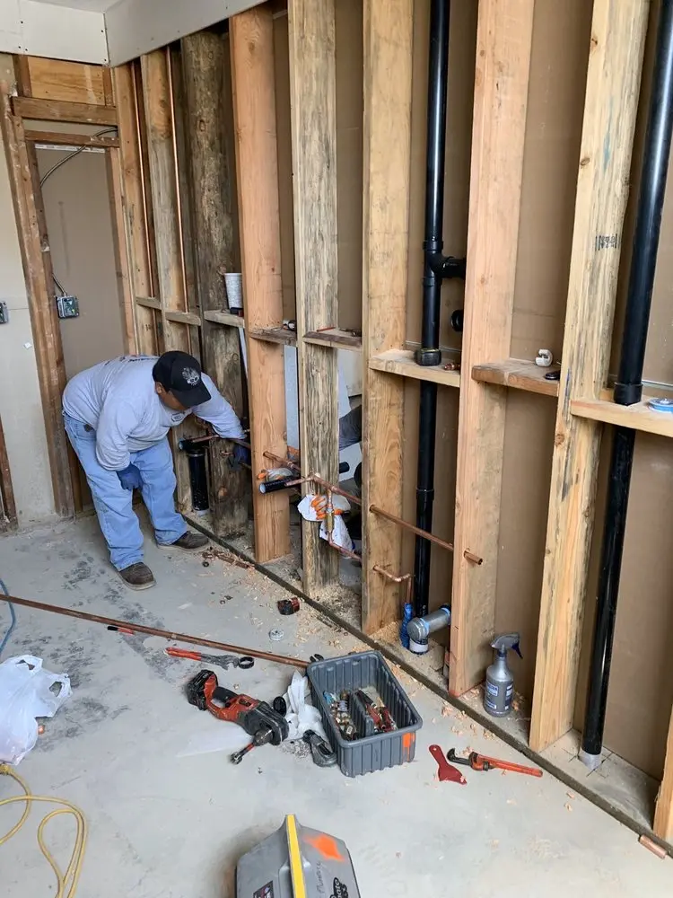 Commercial rough-in plumbing for Water Heater Replacement in Lebanon Lake Estates